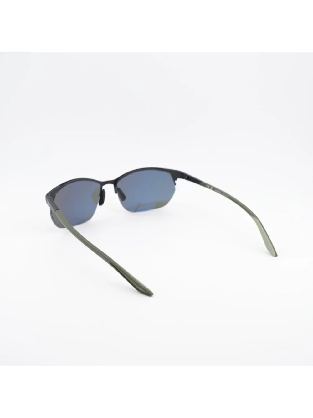 NIKE MODERN METAL ZONE N IU3289X 011 Sunglasses Back Square Frame, Green Lenses